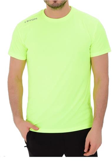 Tryon Erkek Antrenman Tişörtü VICTORY FOSFORLU SARI
