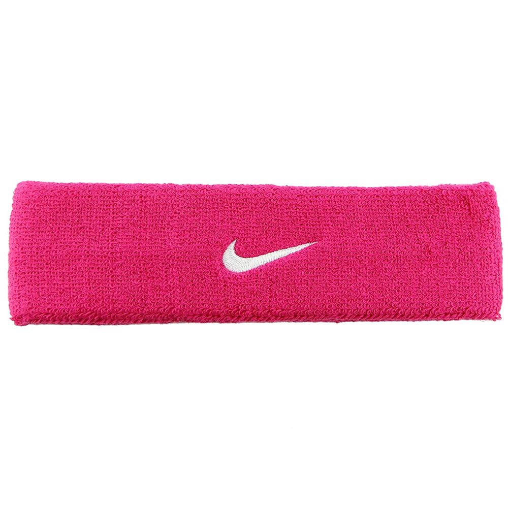 Nike Swoosh Headband Vıvıd Pınk/Whıte Osfm Saç Bandı N.Nn.07.639.Os