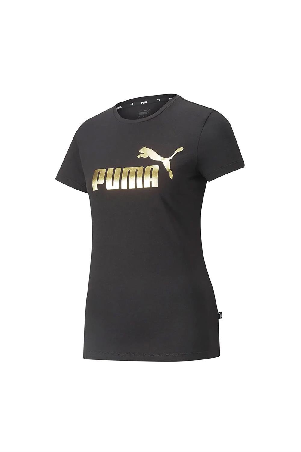 Puma Ess+ Metallic Logo Tee Kadın Tişört 84830301