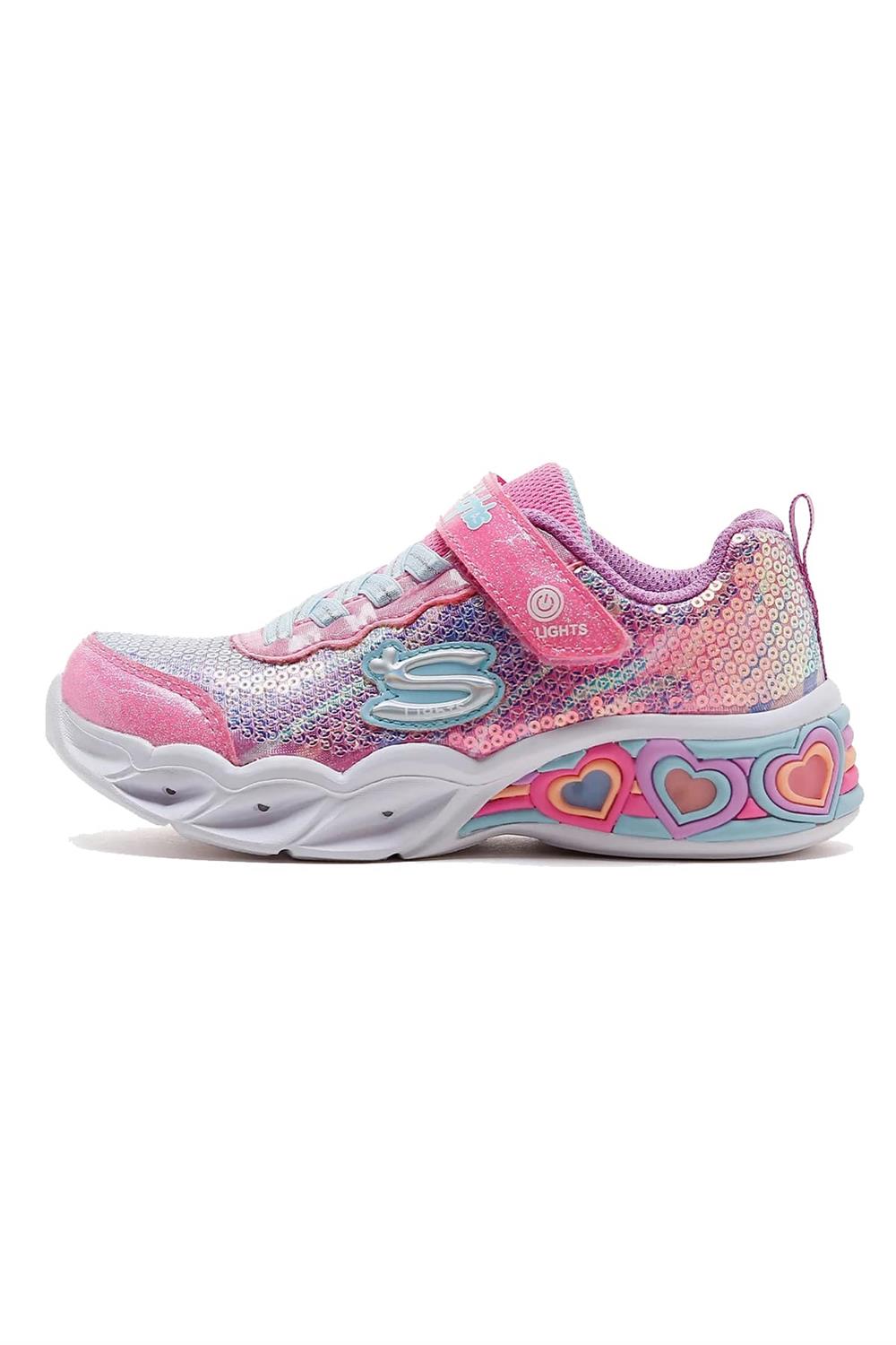 Skechers Sweetheart Lights -Lets Shine Çocuk Işıklı Günlük Ayakkabı 302313L Pkmt