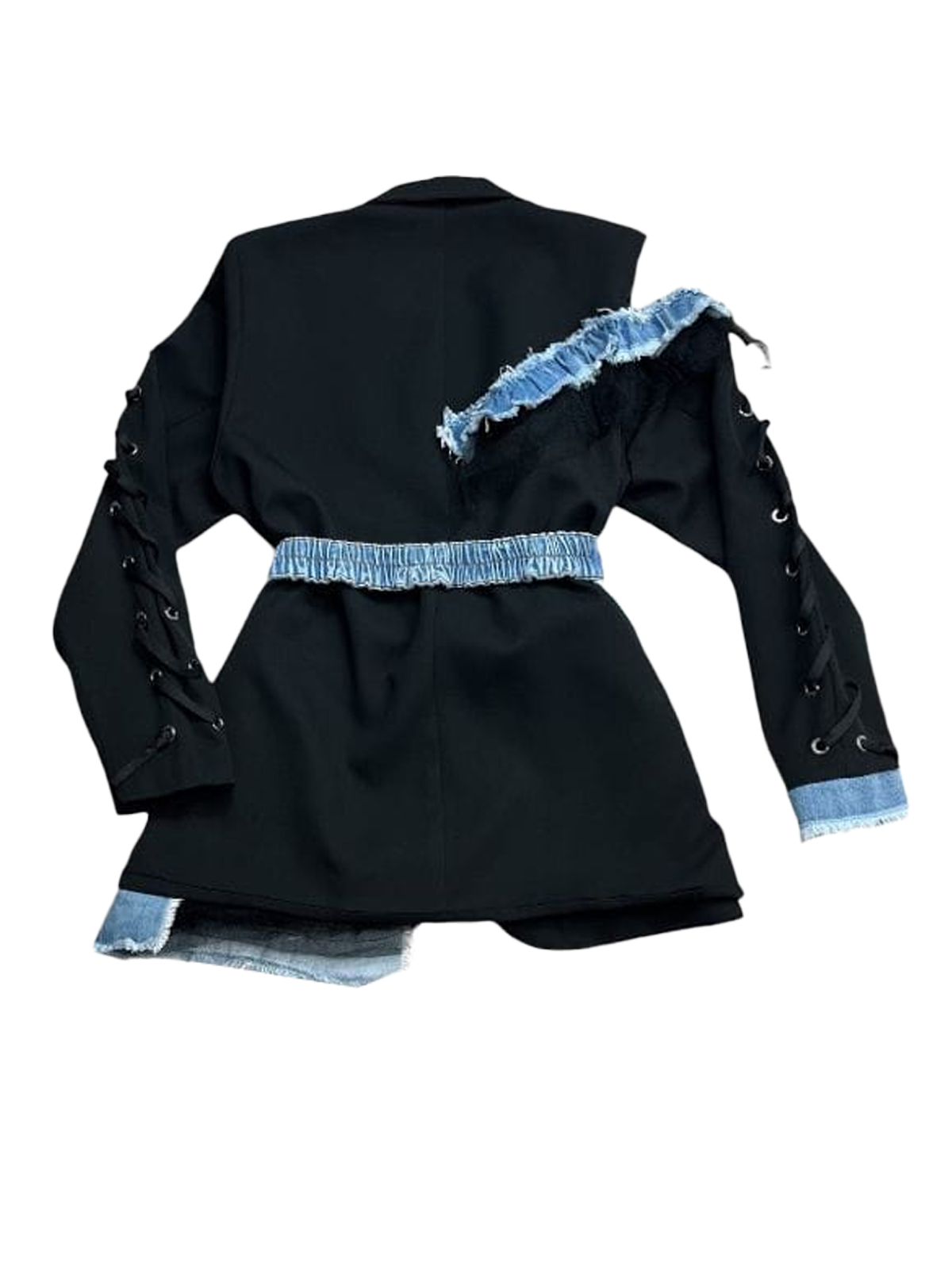 Eleganz Siyah - Mavi Ceket 