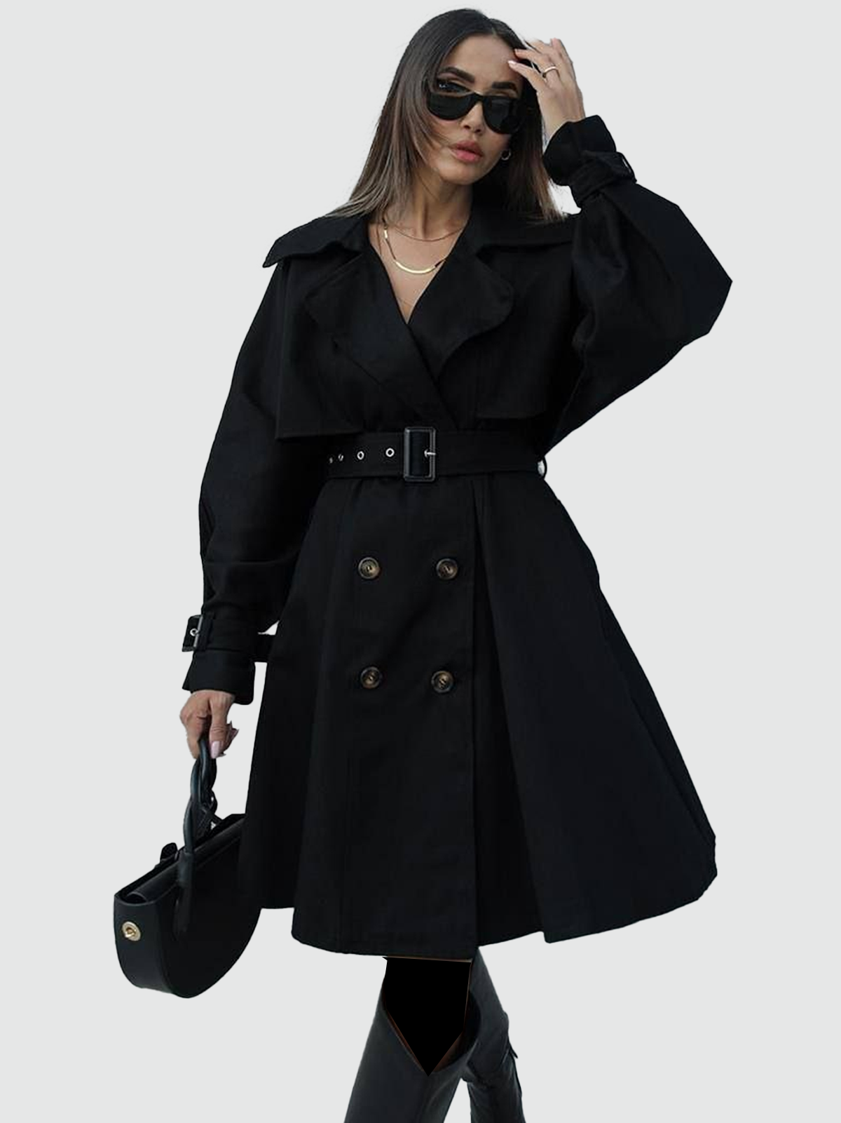 Lady Trençkot Siyah