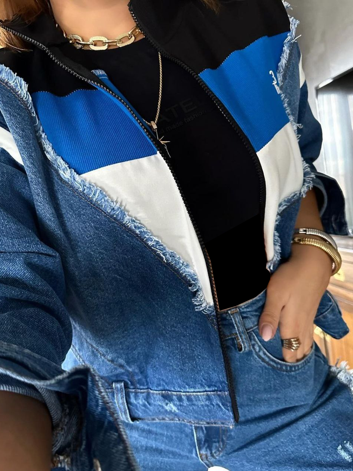 Denim Rahat Ceket  Vardo - Tarzınızı Keşfedin, Moda Vardo ile Başlar!