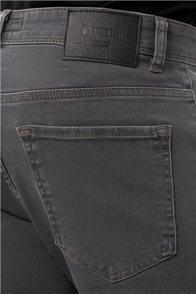 Açık Füme Düz Gabardin Pamuklu 5 Cep Slim Fit Casual Denim Pantolon 1023245158