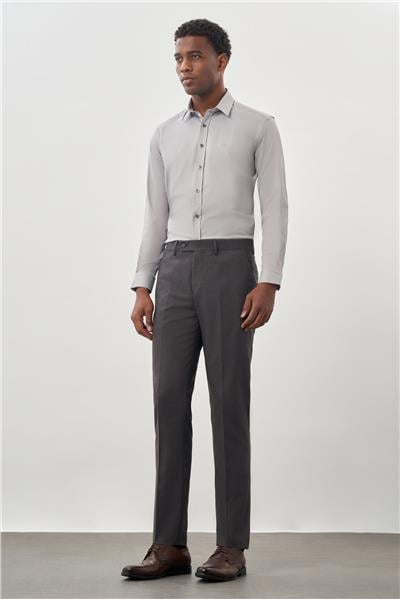 Antrasit Esnek Yandan Cepli Comfort Fit Classic Pantolon 1003245207