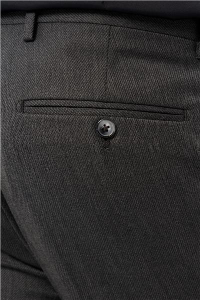 Koyu Füme Esnek Yandan Cepli Slim Fit Classic Pantolon 1003245209