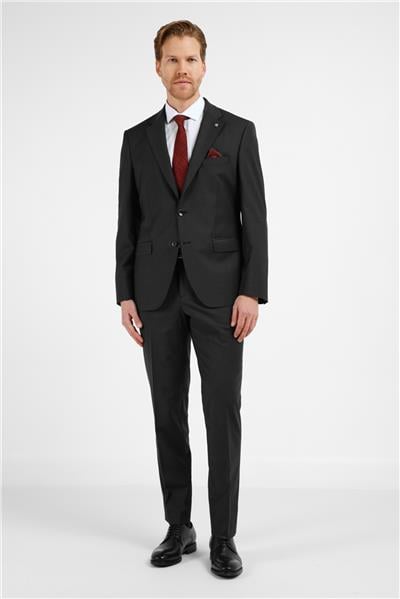 Füme Mono Yaka 6 Drop Comfort Fit Tam Astar Yünlü Takım Elbise 1001255178