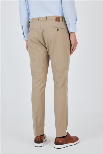 Armürlü Yan Cep Düz Paça Slim Fit Pamuklu Casual Chino Pantolon 1003250120