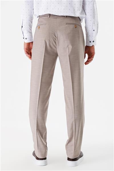 Bej Esnek Yandan Cepli Comfort Fit Classic Pantolon 1003240154