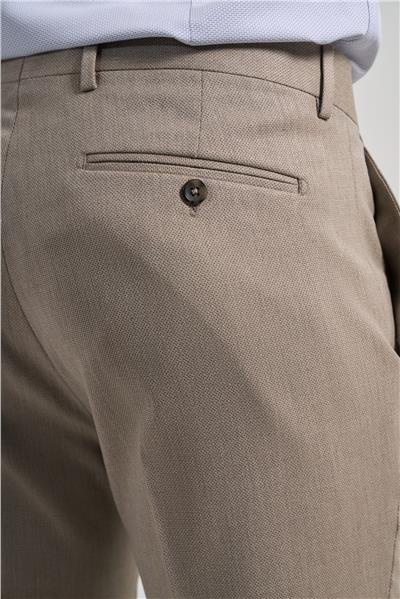 Bej Esnek Yandan Cepli Slim Fit Classic Pantolon 1003250160