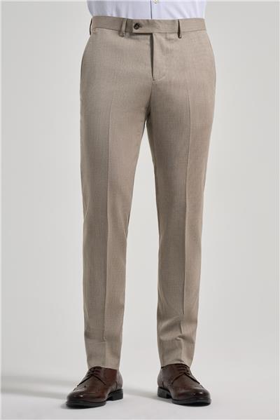 Bej Esnek Yandan Cepli Slim Fit Classic Pantolon 1003250160