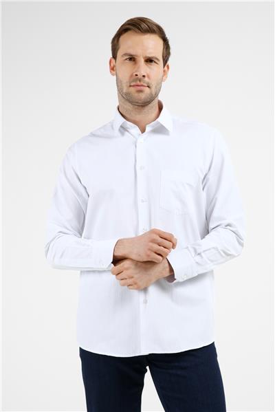 Çizgili Desen Sert Yaka Uzun Kol Cepli Comfort Fit Pamuklu Gömlek 1004255274