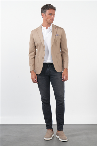 Camel 6 Drop Slim Fit Pamuklu Ceket 1002260126