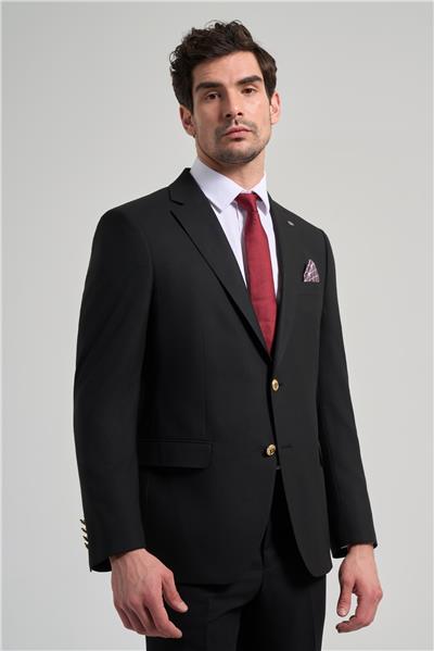 Düz Bez Ayağı Mono Yaka Tam Astar Esnek 6 Drop Comfort Fit Ceket 1002245902