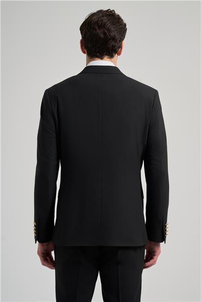 Düz Bez Ayağı Mono Yaka Tam Astar Esnek 6 Drop Slim Fit Ceket 1002245903