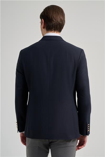 Düz Bez Ayağı Mono Yaka Tam Astar Esnek 6 Drop Slim Fit Ceket 1002245903