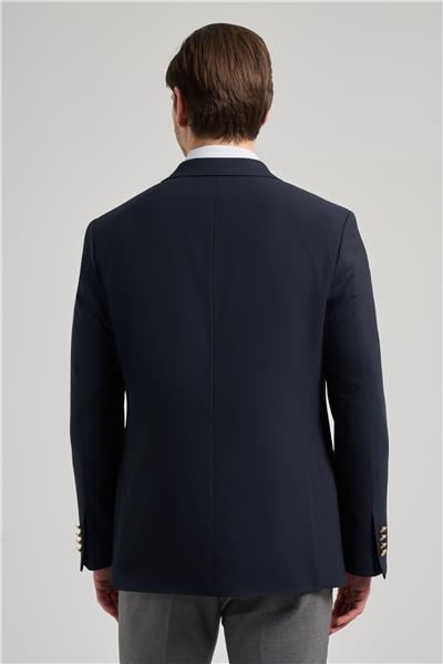 Düz Bez Ayağı Mono Yaka Tam Astar Esnek 6 Drop Comfort Fit Ceket 1002245902