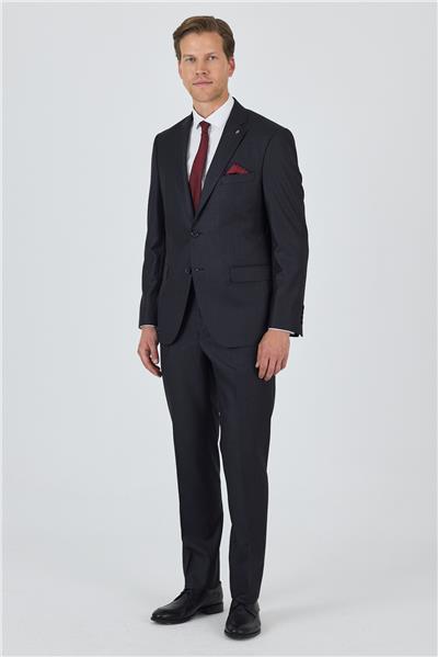 Düz Filafil Mono Yaka Tam Astar 6 Drop Comfort Fit Takım Elbise 1001250170