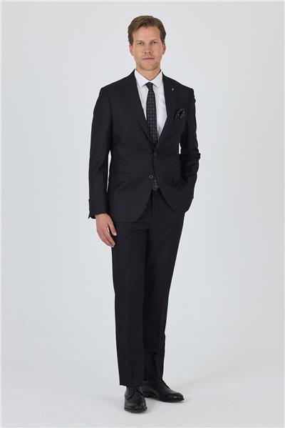 Düz Filafil Mono Yaka Tam Astar 6 Drop Comfort Fit Takım Elbise 1001250170