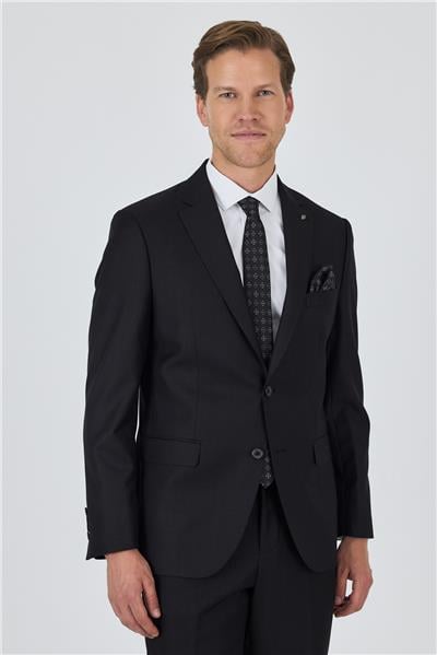 Düz Filafil Mono Yaka Tam Astar 6 Drop Comfort Fit Takım Elbise 1001250170