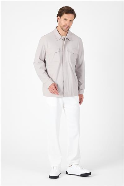 Düz Gabardin Polo Yaka Tam Astar Esnek Standart Fit Mont 1007250111