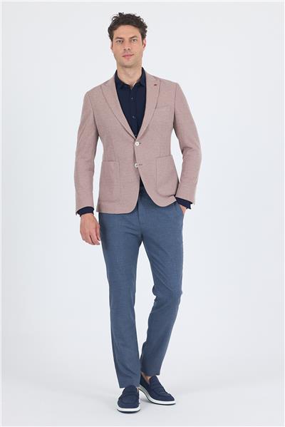 Düz Örme Pamuklu 6 Drop Slim Fit Ceket 1002250114