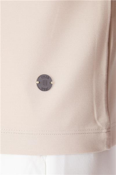 Fındık Kısa Kol Bisiklet Yaka Cepsiz Pamuklu Casual Slim Fit Tişört 1011250165