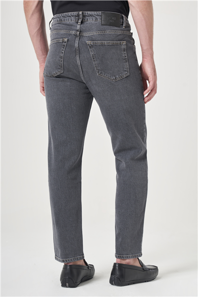 Füme 5 Cep Gabardin Slim Fit Pamuklu Denim Jean Kot Pantolon 1023260154