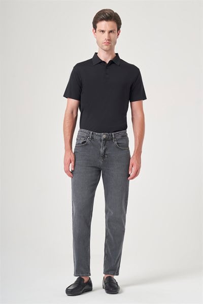 Füme 5 Cep Gabardin Slim Fit Pamuklu Denim Jean Kot Pantolon 1023260154