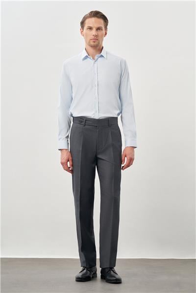 Füme Pamuklu Yandan Cepli Classic Slim Fit Modelli Pantolon Pantolon 1003245171