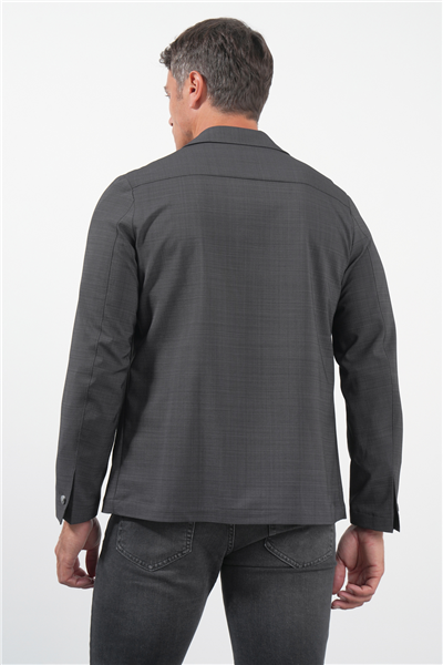 Füme Berberi Yaka Slim Fit Esnek Mont 1007260154