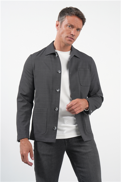 Füme Berberi Yaka Slim Fit Esnek Mont 1007260154