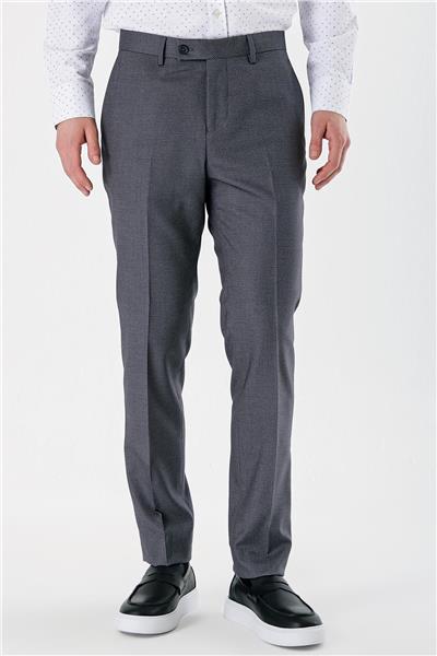 Füme Esnek Yandan Cepli Slim Fit Classic Pantolon 1003240152