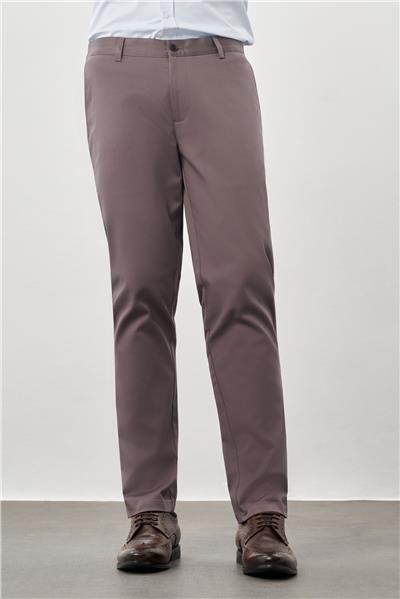 Füme Pamuklu Yandan Cepli Casual Comfort Fit Chino Pantolon 1003245169