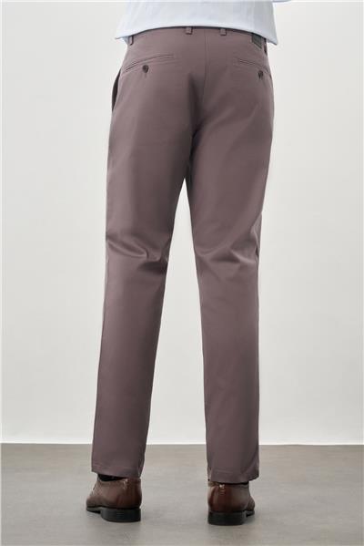 Füme Pamuklu Yandan Cepli Casual Comfort Fit Chino Pantolon 1003245169