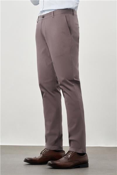 Füme Pamuklu Yandan Cepli Casual Comfort Fit Chino Pantolon 1003245169