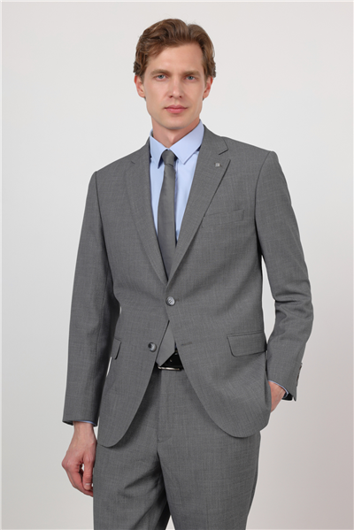 Füme Mono Yaka 4 Drop Comfort Fit Tam Astar Esnek Takım Elbise 1001260168
