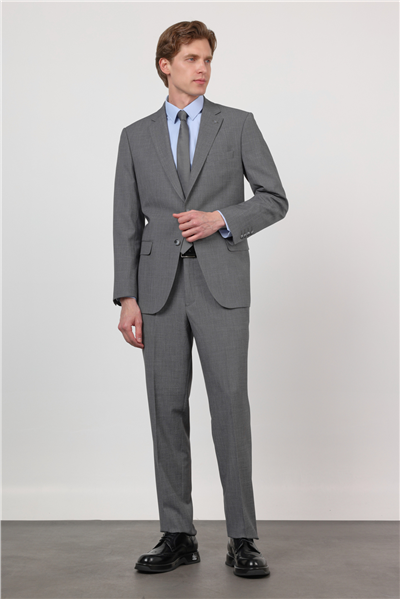 Füme Mono Yaka 4 Drop Comfort Fit Tam Astar Esnek Takım Elbise 1001260168