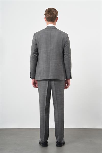 Füme Düz Flannel Mono Yaka 2 Düğme 4 Drop Comfort Fit Classic Takım Elbise 1001245164