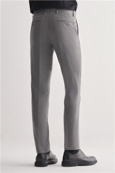 Füme Yan Cep Açık Paça Kendinden Desenli Slim Fit  Pantolon 1003255152