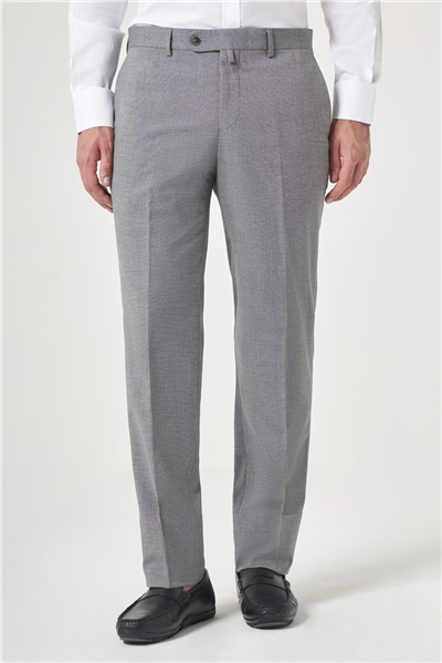 Füme Yan Cep Filafil Desen Comfort Fit Esnek Pantolon 1003260153