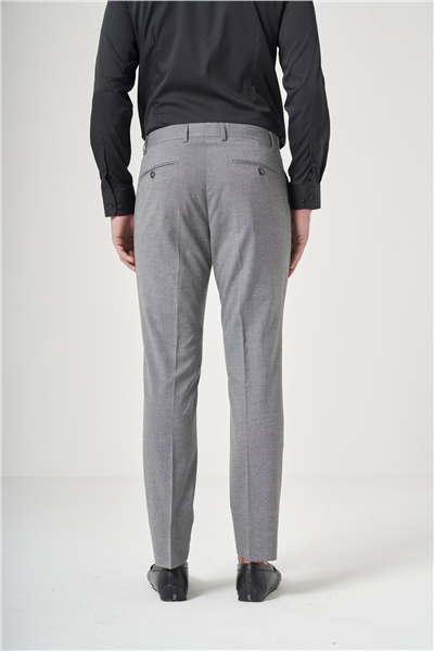 Füme Yan Cep Filafil Desen Slim Fit Esnek Pantolon 1003260152