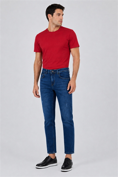 Mavi Gabardin 5 Cep Düz Paça Casual Slim Fit Pamuklu Denim Pantolon 1023250150