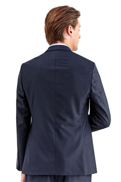 Lacivert Gabardin Kırlangıç Yaka Astarlı 6 Drop Slim Fit Dar Kesim Takım Elbise 1001225011