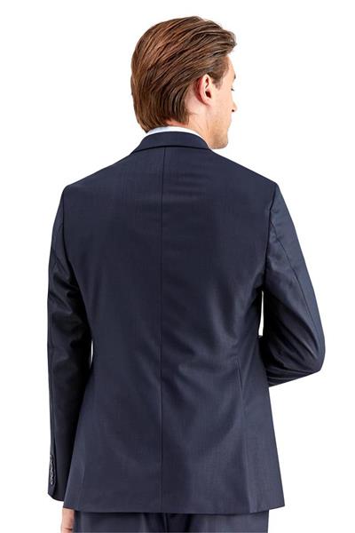 Lacivert Gabardin Kırlangıç Yaka Astarlı 6 Drop Slim Fit Dar Kesim Takım Elbise 1001220011