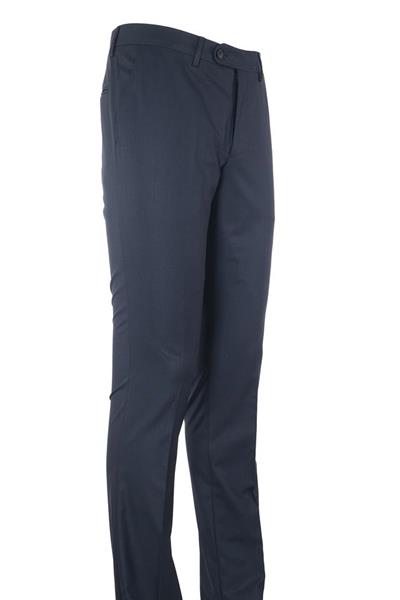 Lacivert Gabardin Yan Cepli Slim Fit Dar Kesim Basic Pantolon 1003190013