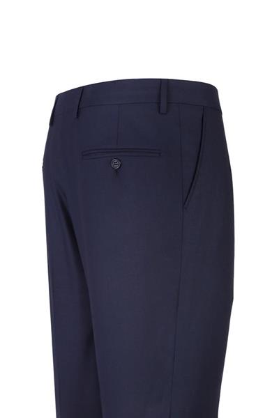 Lacivert Gabardin Yan Cepli Slim Fit Dar Kesim Basic Pantolon 1003190013