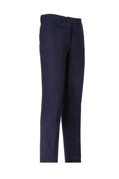 Lacivert Gabardin Yan Cepli Slim Fit Dar Kesim Basic Pantolon 1003190013