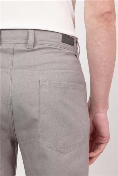 Gri 5 Cep Slim Fit Pamuklu Pantolon 1003260170