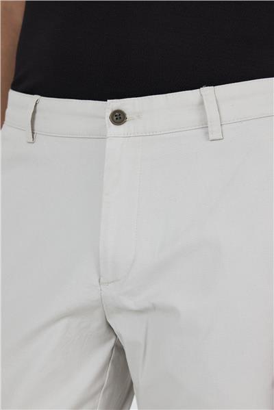 Armürlü Yan Cep Düz Paça Slim Fit Pamuklu Casual Chino Pantolon 1003250120